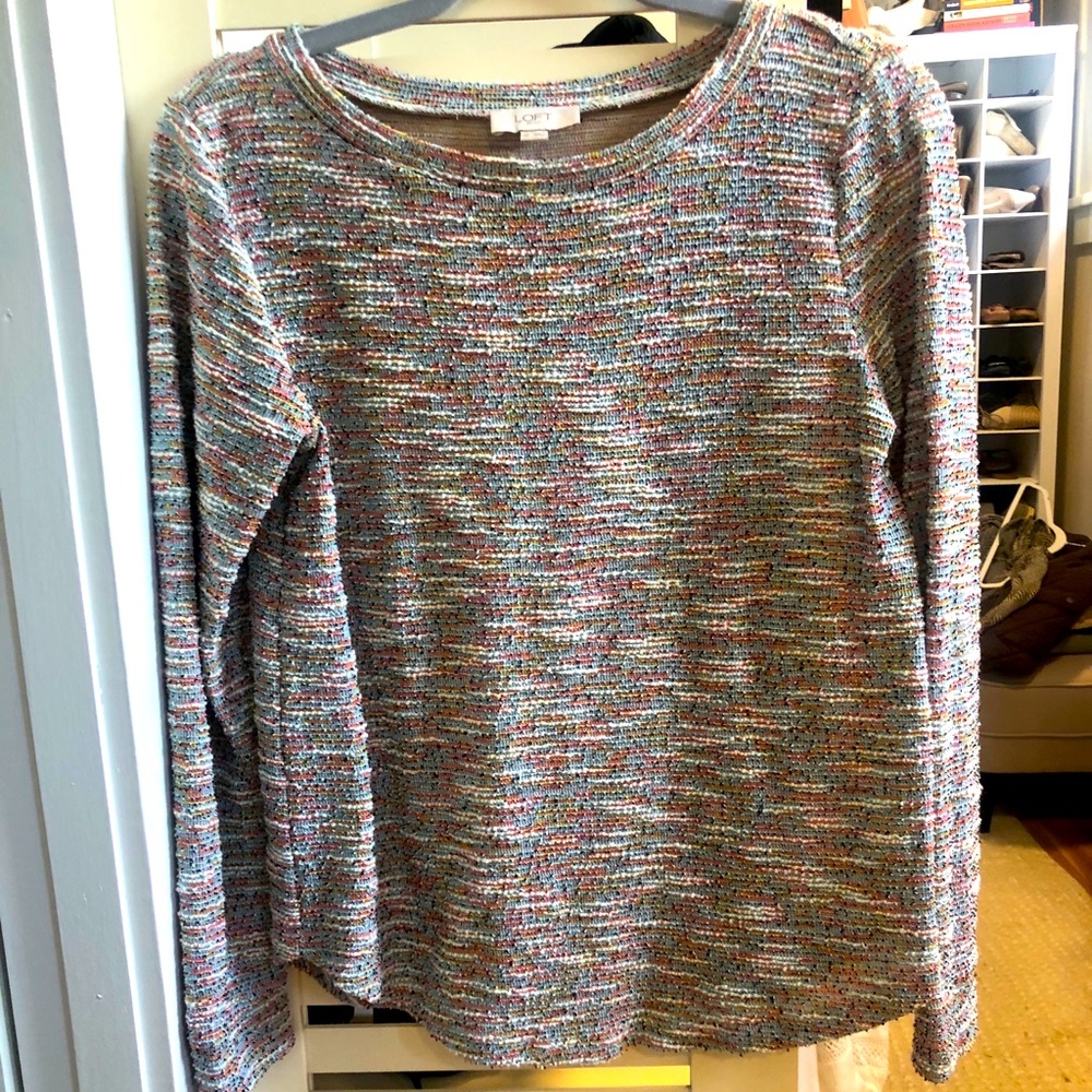LOFT Outlet quarter sleeve multicolored shirt